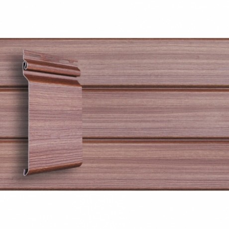 Сайдинг виниловый Grand Line Natural-Брус, Tundra, 3000 мм, цвет: рябина