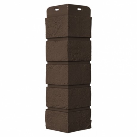 Угол Grand Line - Состаренный кирпич L=390 мм, цвет: земля