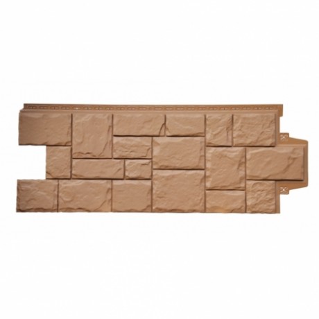 Фасадные панели Grand Line - Крупный камень, стандарт, цвет: глина