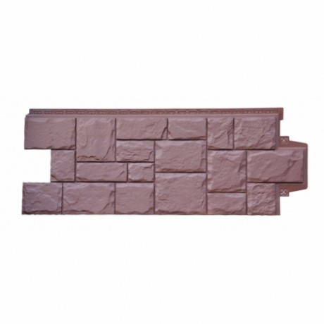 Фасадные панели Grand Line - Крупный камень, стандарт, цвет: земля