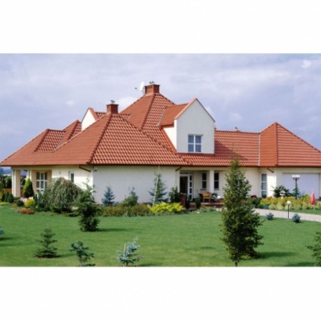 Браас Рубин 11 V керамическая черепица Натуральный красный