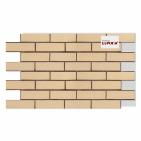 Термопанель Европа, Alaska Beige genarbt, ППУ, 60 мм