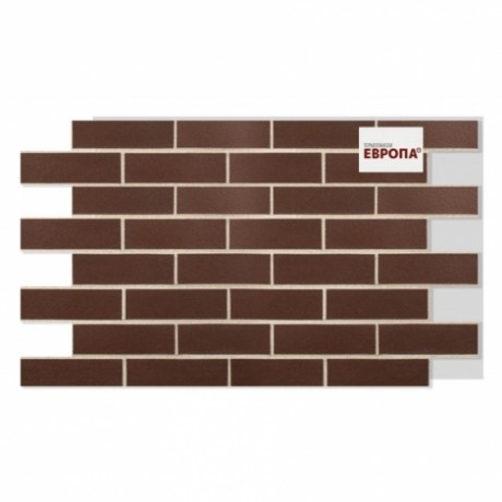 Термопанель Европа, Alaska Braun glatt, ППС, 80 мм