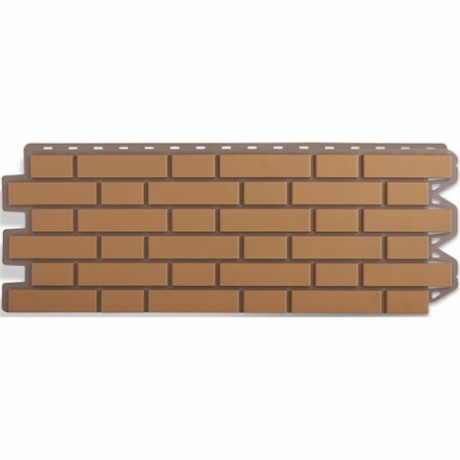 Фасадные панели Альта-Профиль, кирпич клинкерный, цвет: бежевый