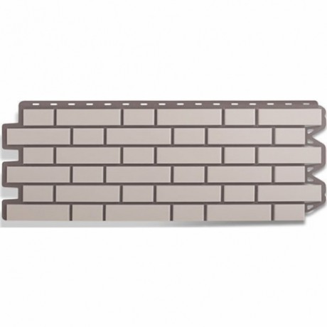 Фасадные панели Альта-Профиль, кирпич клинкерный, цвет: белый