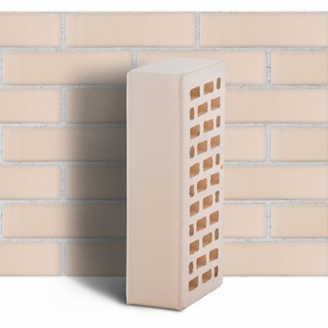 Кирпич ЛСР лицевой керамический Белый гладкий 250x120х65 мм пустотелый