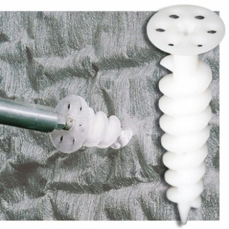 DELTA-TERRAXX-SCHRAUBE Винт из нейлона для крепления дренажных и защитных мембран к экструзионному утеплителю. Исключает повреждение гидроизоляционного материала.