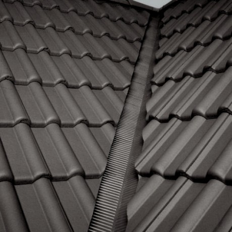 Желобок для ендовы Braas, Бигекеле, чёрный, L=1450 мм