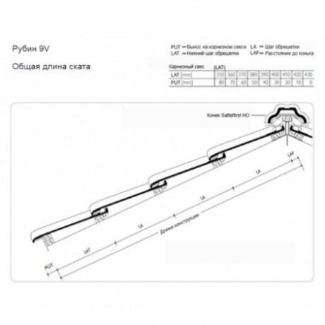 Керамическая черепица Рубин 9 V BRAAS Натуральный красный