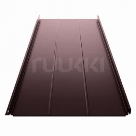 Фальцевая кровля Ruukki Classic  Authentic D, Hiarc Matt 0,6 мм цвет: RR 32