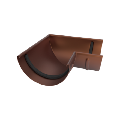 Угол желоба 90° Linkor Ø120 мм, RAL 8017