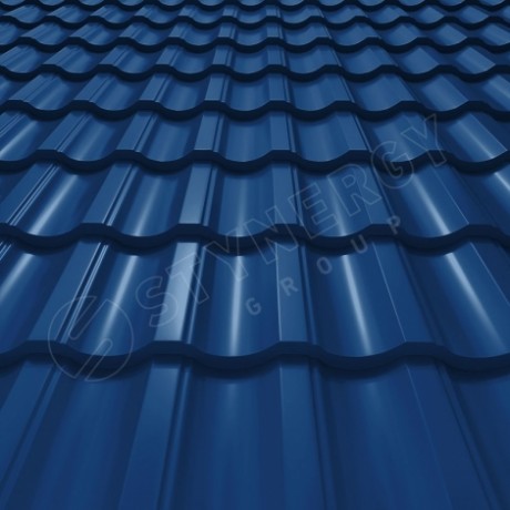 Металлочерепица Stynergy, Garda, Corundum50 0.5mm RAL 5005