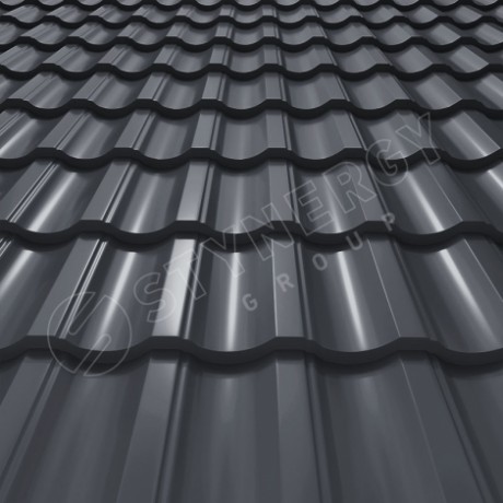Металлочерепица Stynergy, Garda, PE 0.45mm RAL 7024