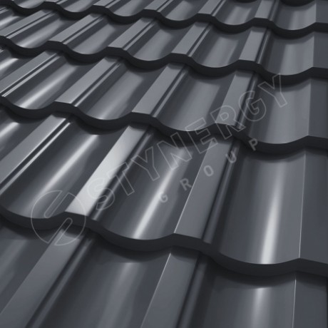 Металлочерепица Stynergy, Garda, PE 0.45mm RAL 7024