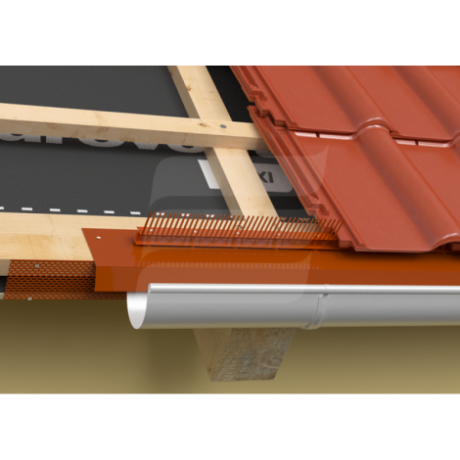 Гребень карнизного свеса Eurovent COMB VENTI, L=1000 мм, коричневый