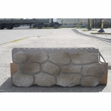 Фасадные панели Альта-Профиль, бутовый камень, цвет: нормандский