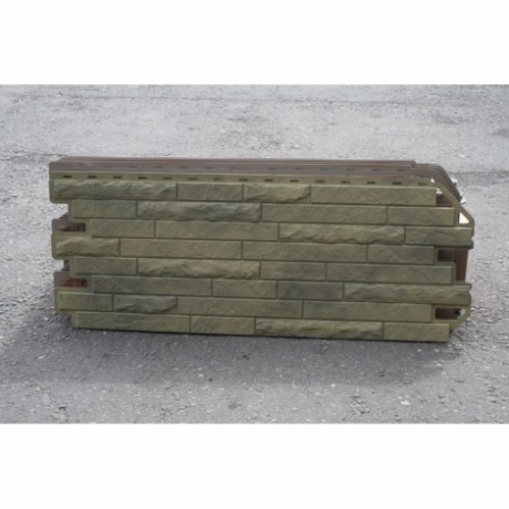 Фасадные панели Альта-Профиль, кирпич-Антик, цвет: карфаген