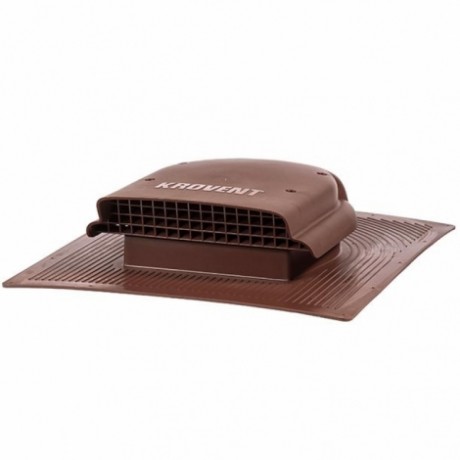 Кровельный вентиль Krovent KTV New на битумную черепицу, цвет: коричневый