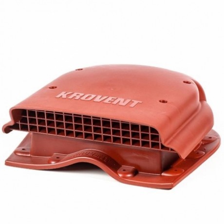 Кровельный вентиль KTV-Wave New Krovent, металлочерепица Монтеррей, цвет: красно-коричневый