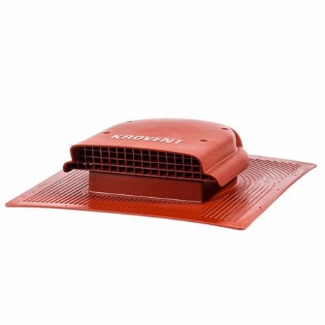 Кровельный вентиль Krovent KTV New на битумную черепицу, цвет: красно-коричневый