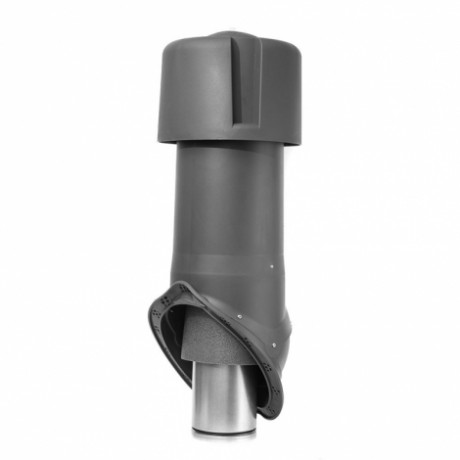 Комплект кровельного выхода вентиляции Krovent Wave 125is, цвет: серый