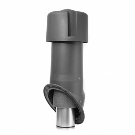 Комплект кровельного выхода вентиляции Krovent Seam 125is, цвет: серый