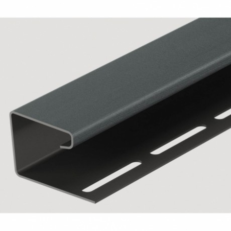 J-профиль Docke, 16 мм, L= 3000 мм, цвет: Графит