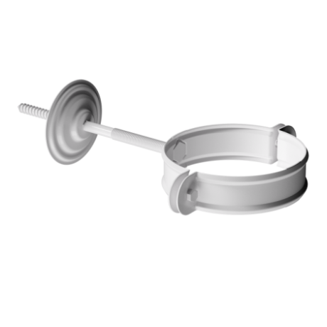 Хомут трубы, Docke Stal Premium, Ø90 мм, цвет: пломбир