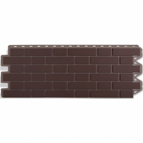 Фасадные панели Альта-Профиль, кирпич клинкерный, цвет: коричневый