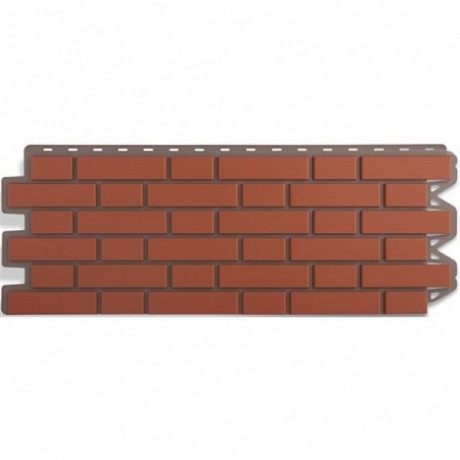 Фасадные панели Альта-Профиль, кирпич клинкерный, цвет: красный