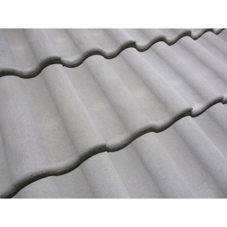 Цементно-песчаная рядовая черепица Kriastak Lite, цвет: неокрашенный серый