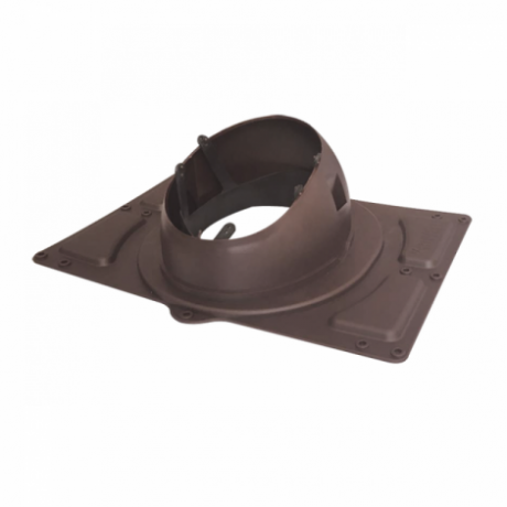 Проходной элемент Krovent Base-VT General 125/150 для высокопрофильной металлической кровли коричневый