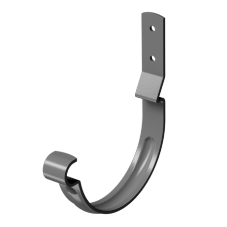 Крюк крепления желоба короткий, Docke Stal Premium, Ø125 мм, цвет: графит