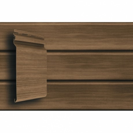 Сайдинг виниловый Grand Line Natural-Брус, Tundra, 3000 мм, цвет: кедр