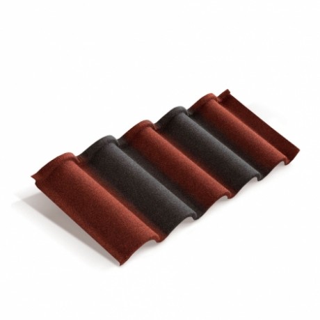 Композитная черепица Metrotile Romana Цвет: Красно-черный