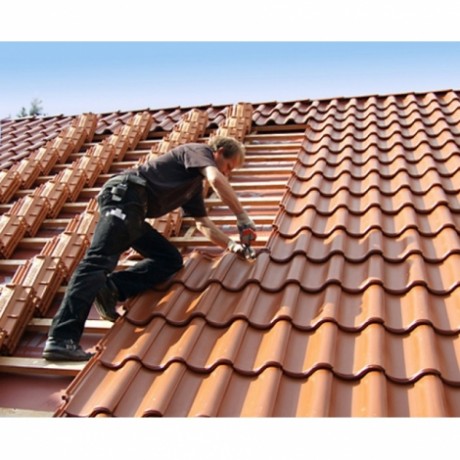 Монтаж керамической черепицы