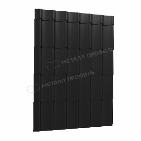 Профиль декоративный МП Монтерра Х, Viking MP 0.45 мм., RAL 9005