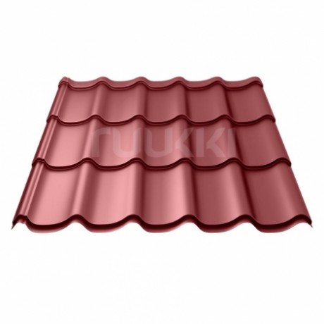 Металлочерепица Ruukki Monterrey из стали GreenCoat Pural Matt BT 0,5 мм, RR 29