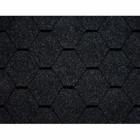 Гибкая черепица Icopal коллекция Plano Natur Графитно-черный