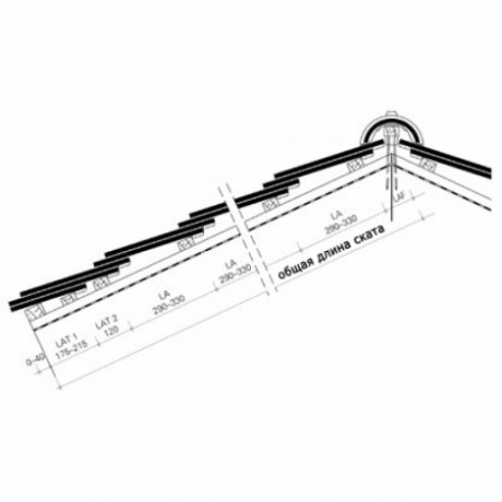 Керамическая черепица BRAAS, Опал Цвет: Королевский серый