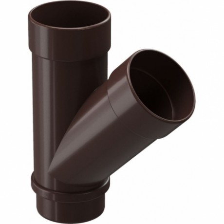 Тройник трубы Docke Lux Ø100 мм, цвет: Шоколад