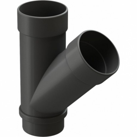 Тройник трубы Docke Lux Ø100 мм, цвет: Графит