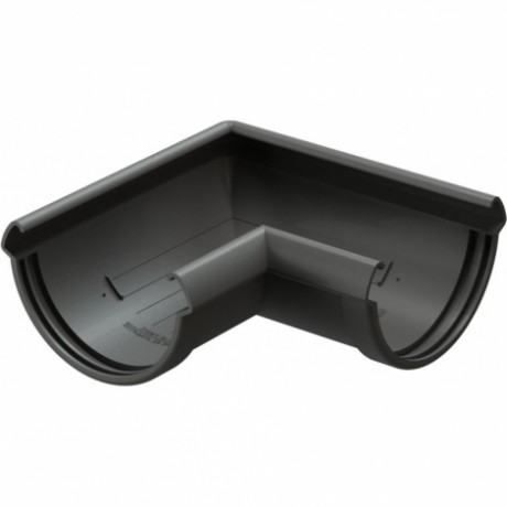 Угол желоба 90˚ Docke Lux  Ø141 мм, цвет: Графит