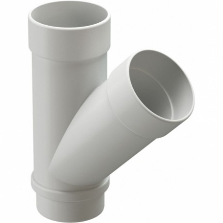 Тройник трубы Docke Lux Ø100 мм, цвет: Белый