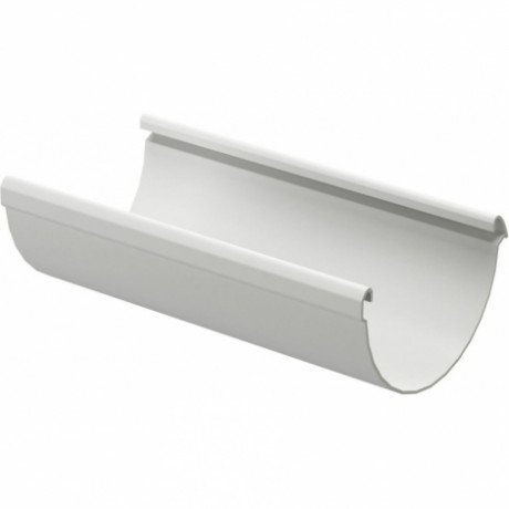 Желоб водосточный Docke Lux Ø141 мм, L=3000 мм, цвет: Белый