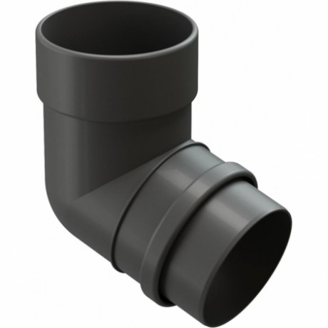 Колено трубы 72˚ Docke Lux  Ø100 мм, цвет: Графит