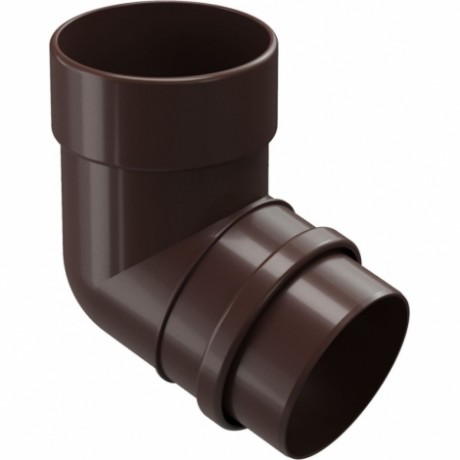 Колено трубы 72˚ Docke Lux  Ø100 мм, цвет: Шоколад