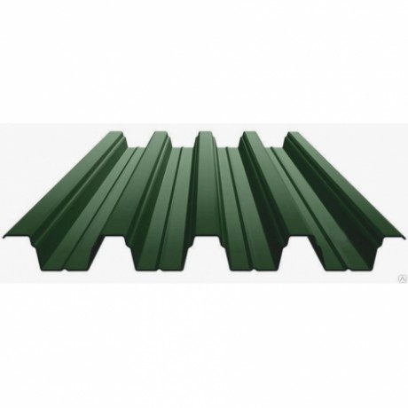 Профнастил H75 - 750мм, 0,7мм, PE, RAL 6005