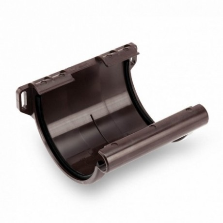 Соединитель желобов Galeco  Ø152(130)/100 мм, цвет: Темно-коричневый