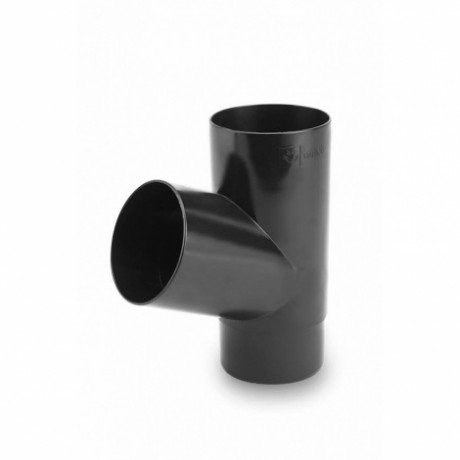 Tройник трубы 67° Galeco Ø152(130)/100 мм, цвет: Графит